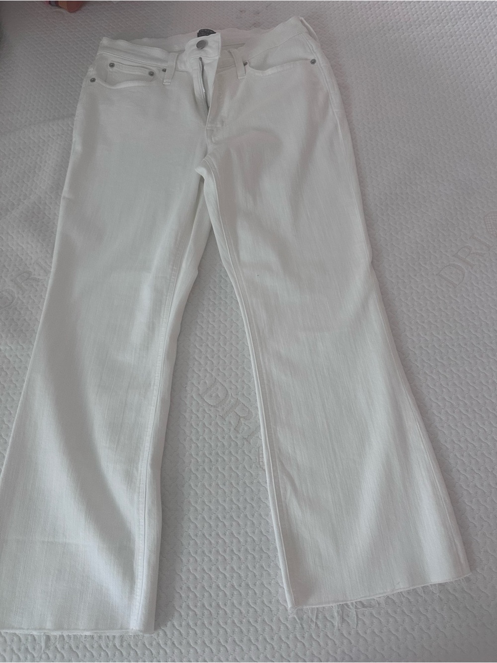 J. Crew White Flare Jeans